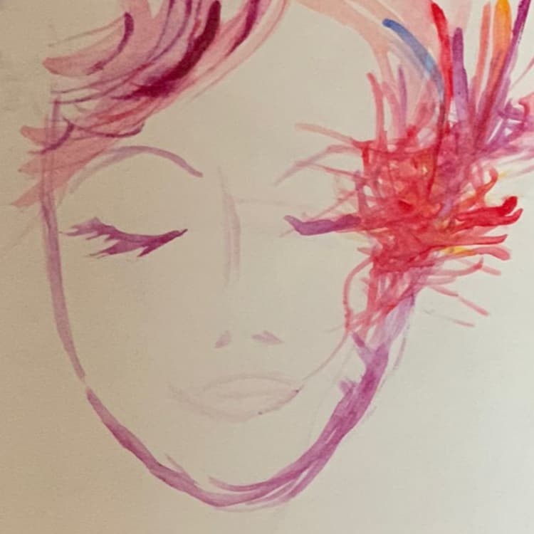 Ein gemaltes Porträt einer Frau